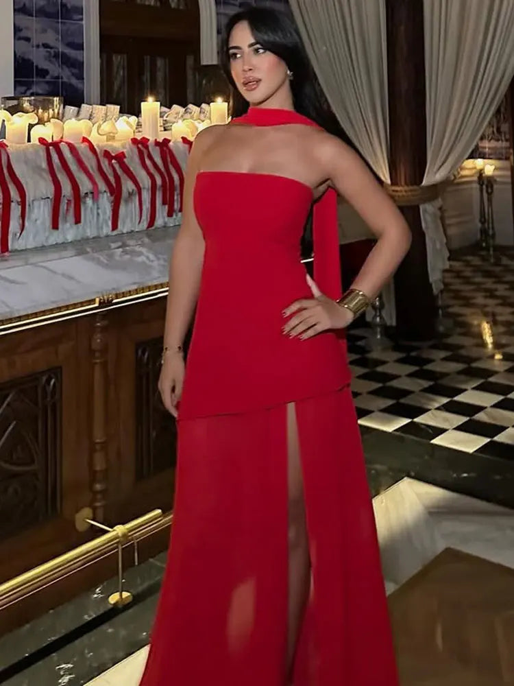 Summer Female With Ribbon Long Dress Elegant Mesh Backless Patchwork Slim Fashion Party Dress Gown Women's Bodycon Dress