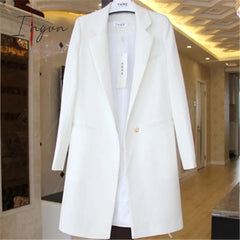 Ingvn - Spring Autumn Blazers Women Small suit Plus size Long sleeve jacket Casual tops female Slim Wild Blazers Windbreaker coat