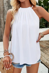 Ingvn- Casual Solid Fold Half A Turtleneck Tops