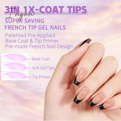 150pcs/box French Coffee Black False Nail Press On Acrylic Nails Almond Removable Nails Art Tools For DIY Manicure Design