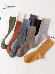 Ingvn - Casual Simple 10 Colors Socks