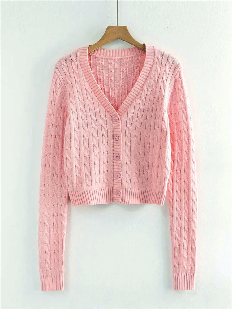 Brandy Mandy Sweaters Women White Knit Sweater Autumn Winter V Neck Long Sleev Knitted Sweater Navy Pullover Brandy Girl Sweater