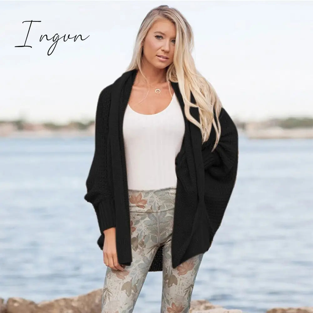 Ingvn - Oversize Batwing Sleeve Sweaters