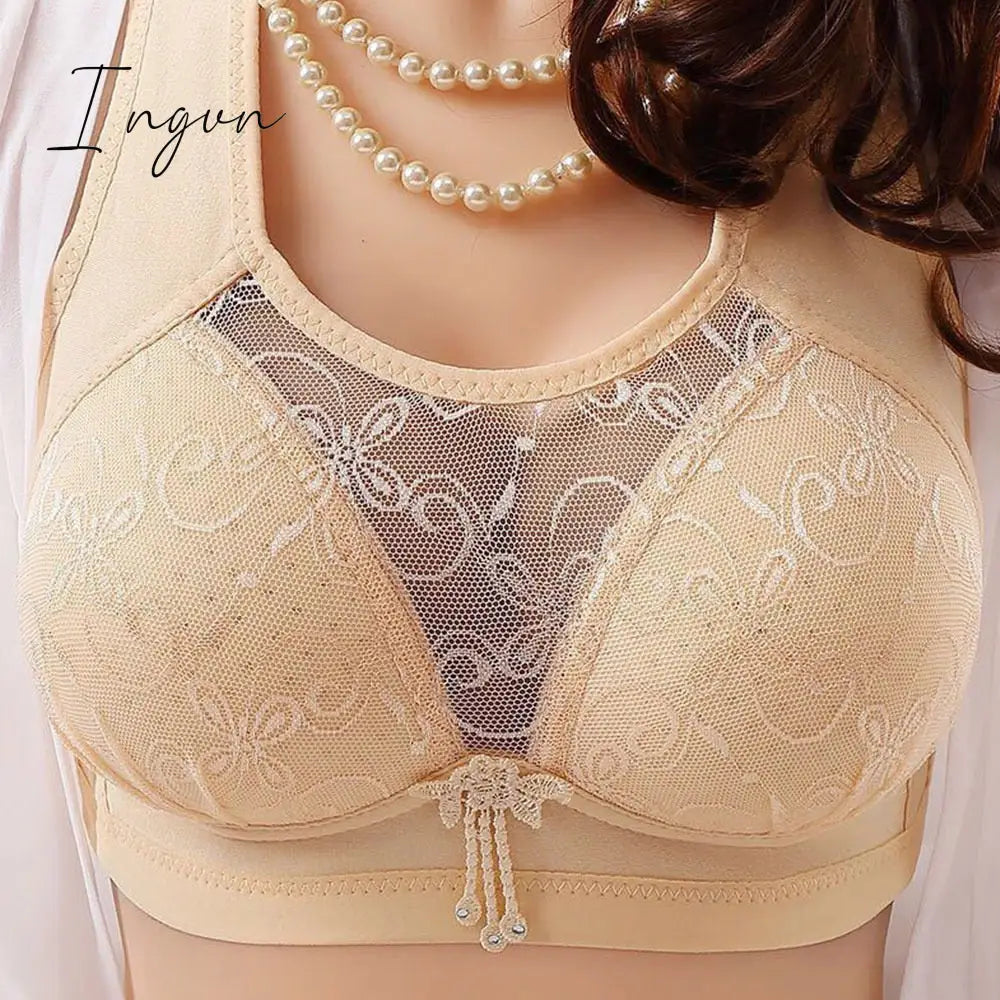 Ingvn - New No Rims Women Bras Seamless Lace Tube Top Anti-glare Breathable Comfort Large Cup Plus Size Women's Wireless Underwear