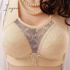 Ingvn - New No Rims Women Bras Seamless Lace Tube Top Anti-glare Breathable Comfort Large Cup Plus Size Women's Wireless Underwear