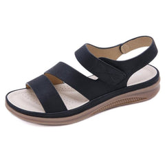 INGVN  Summer shoes women retro women's beach sandals round head slope comfortable lightweight sandals women's casual shoes hy710
