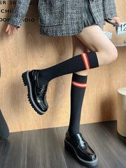 Ingvn - Fashion College Style Striped Stockings Accessories
