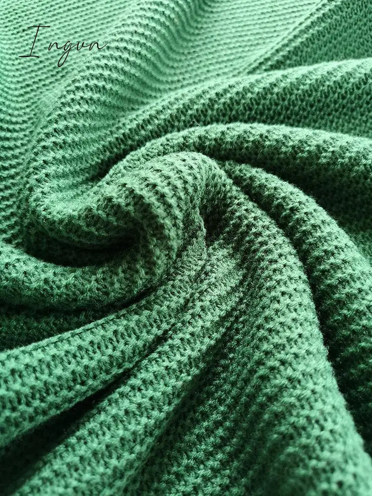 Ingvn - New Loose Style Turtleneck Sweater(3 Colors)