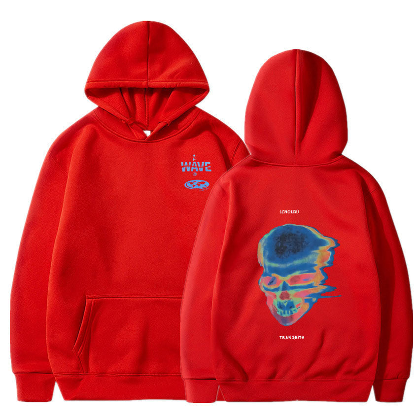 Voguable Hot Sale Fashion Creativity Design Skeleton Graphic Print Hoodie Men Women Fleece Cotton Hoodies Man Hip Hop Style Sweatshirt