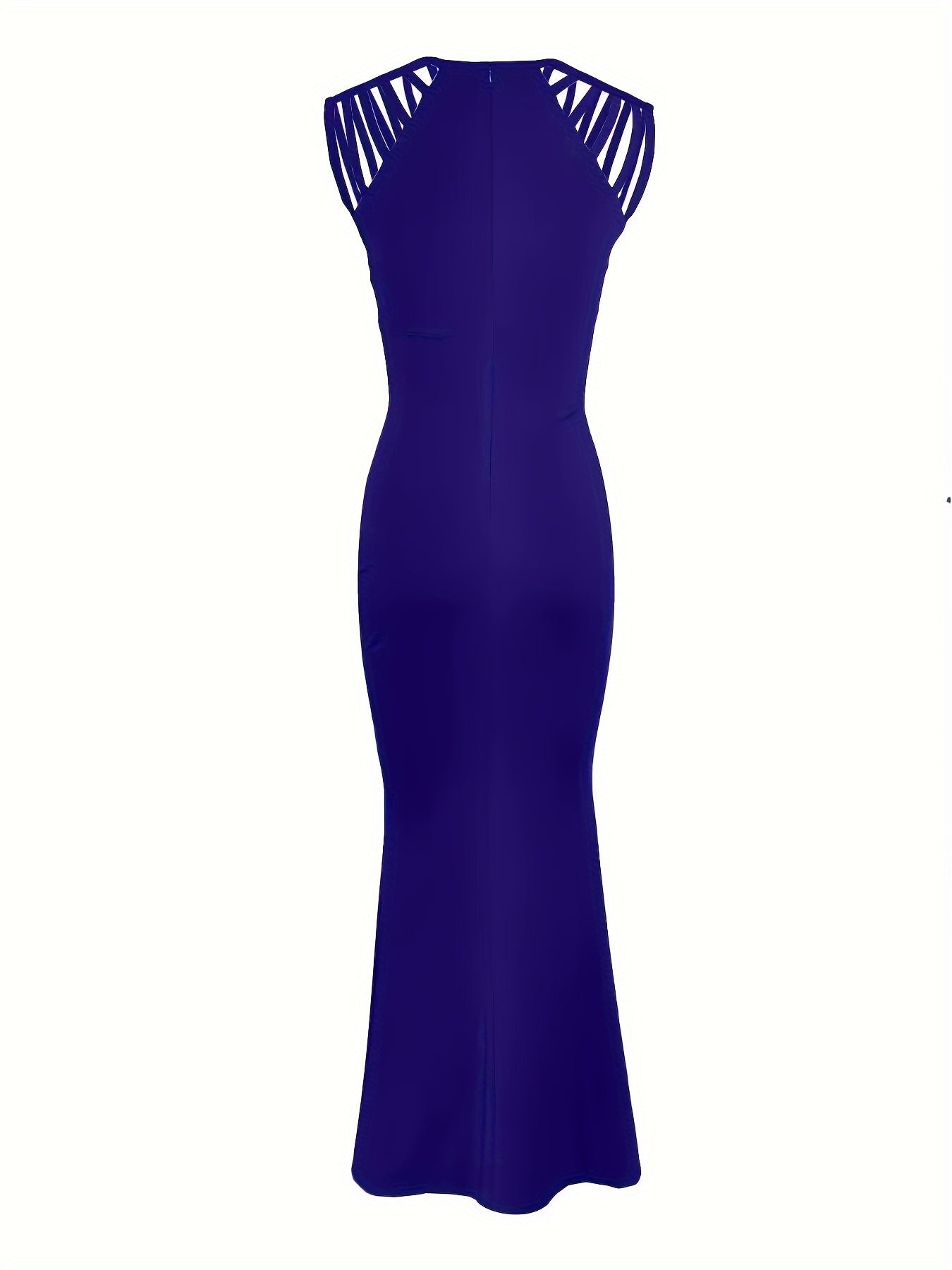 Rhinestone Bodycon Party Evening Dress, Sexy Sleeveless Solid Color Dress, Women's Clothing For Party Dressing