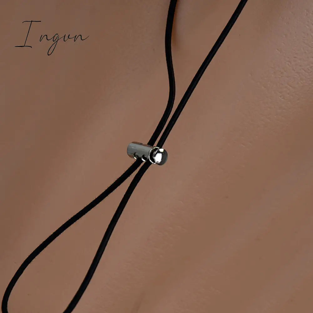Ingvn - Spaghetti Strap Drawstring Ruched Cut-Out Sexy Backless Mini Dress for Women Club Party Sleeveless Dresses Bodycon