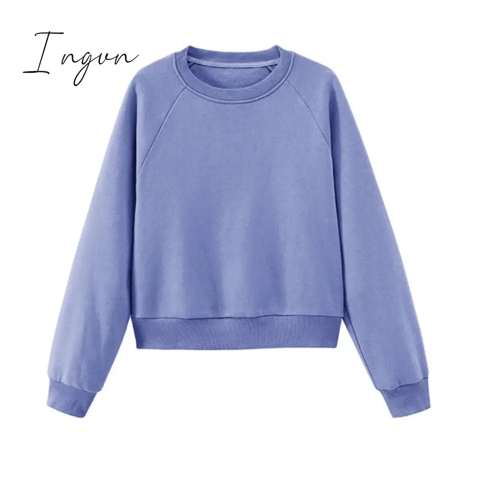 Ingvn - toppies Womens Tracksuits Hooded Sweatshirts Autumn Winter Fleece Oversize Hoodies Solid Pullovers Jackets Unisex Couple