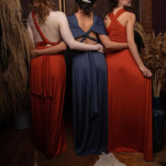 Ingvn - Sexy Long Women Dress Bridesmaid Formal Multiway Wrap Convertible Harajuku Infinity Maxi Dresses Robe Longue Vestidos