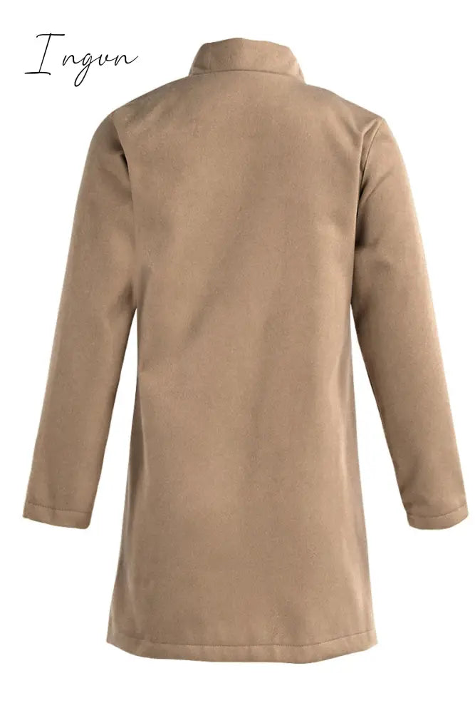 Ingvn -  Stand-up Collar Elegant Coat (6 Colors)