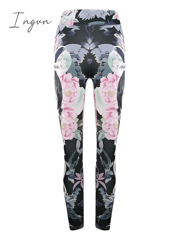 Ingvn - Multicolor Black Pink Halloween Print S M L XL XXL