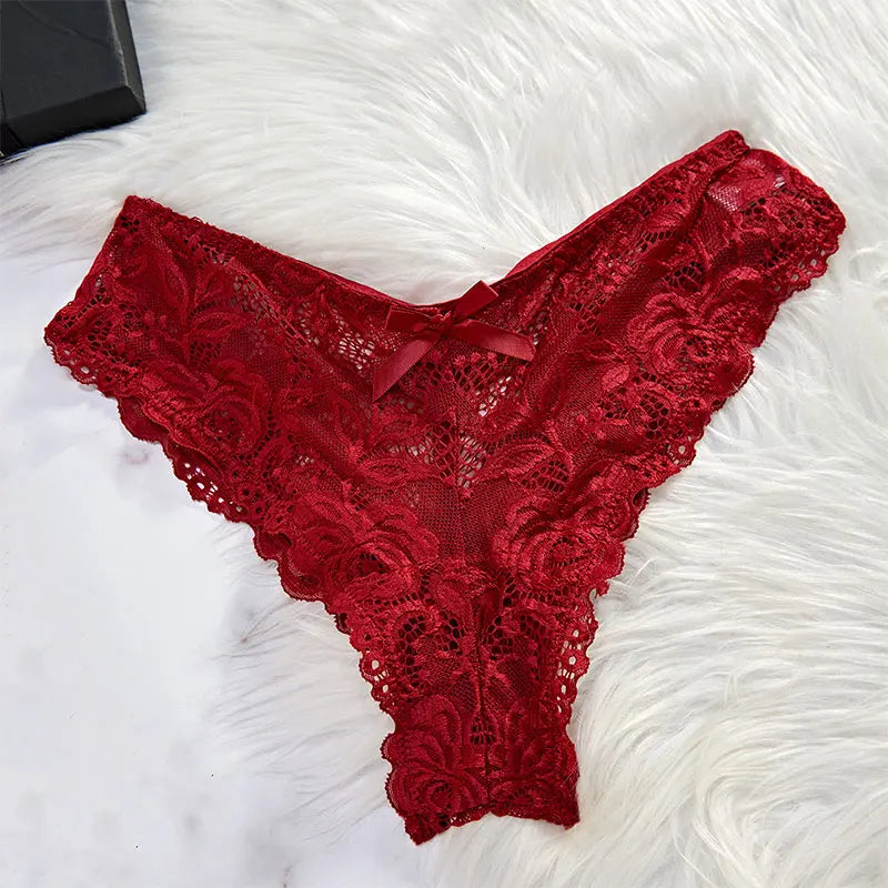 Y2K Summer new lace up Halter backless dress European and American sexy hollow pleated Hip Wrap SkirtThin Style G-string Contrast Lace Ruffle Trim Lingerie Set Deep V Slip Dress Thong Women's Sexy Lingerie Lencería Muj