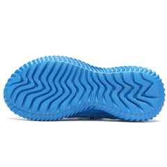 Womens Solid Color Mesh Sneakers - Super-breathable & Ultra-lightweight - Fashionable Non-slip Outdoor Shoes for Trendy Adventure Seekers