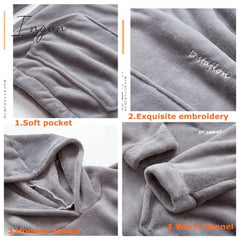 Ingvn - Women Winter Pajamas Set Dropshipping Warm Homewear Winter Sleepwear Female Flannel Pajamas Home Pants Warm Home Clothes Suit