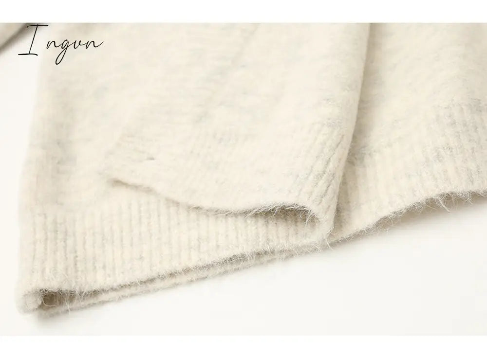 Ingvn - Women Cardigans Sweater Tops Cashmere Casual Sweater Jacket Chic Tops Woman's Sweater Cardigans jersey knit Jumpers