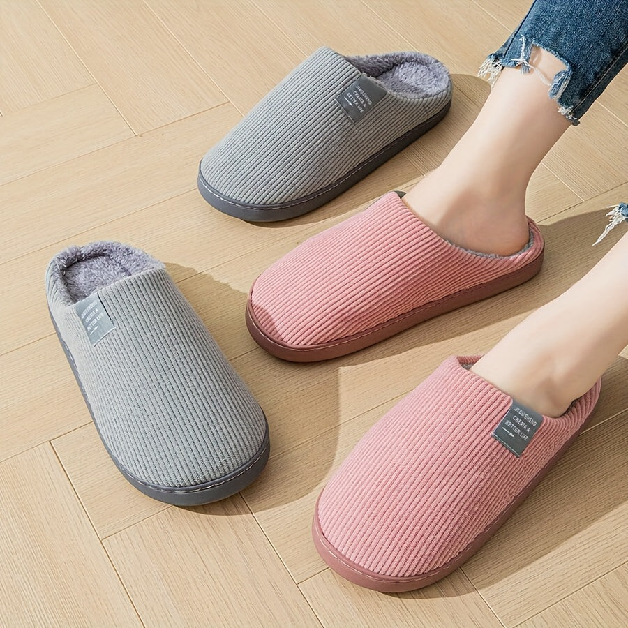 Cozy Plush Slippers - Soft, Warm, and Comfortable Indoor Shoes with Slip-Resistant Soles for Home, Lounge, and Relaxation - Perfect for Cold Winter Days
