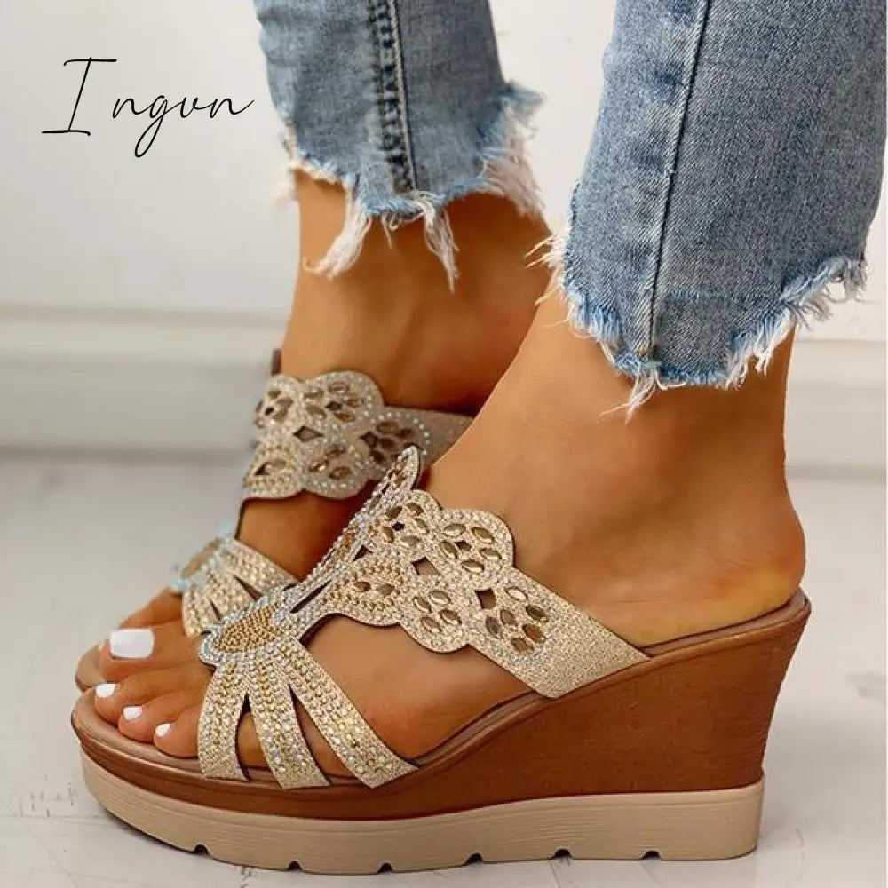 Ingvn - Platform Wedge Casual Sandals