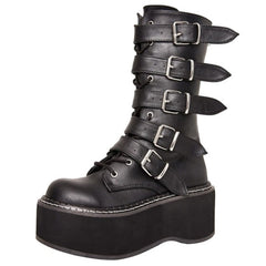 INGVN    2026 Brand Black Gothic Vampire Cosplay Comfy Sole Heels Summer Fashion Platform Sandals Shoes Women Slipper Outdoor