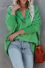 Ingvn - Casual Solid Pocket Buckle Hooded Collar Tops(14 colors)