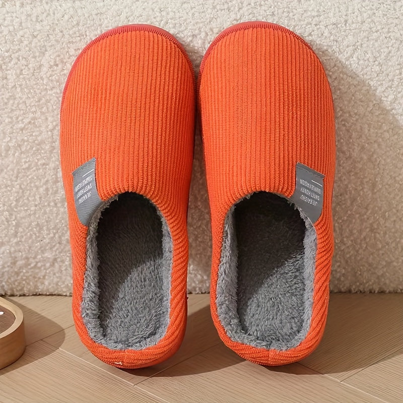 CozySoft Plush House Slippers - Slippers with Soft Sole, Closed Toe, Fuzzy Lining, Warm and Cozy Design for Home Use - Perfect for Cold Winter Days