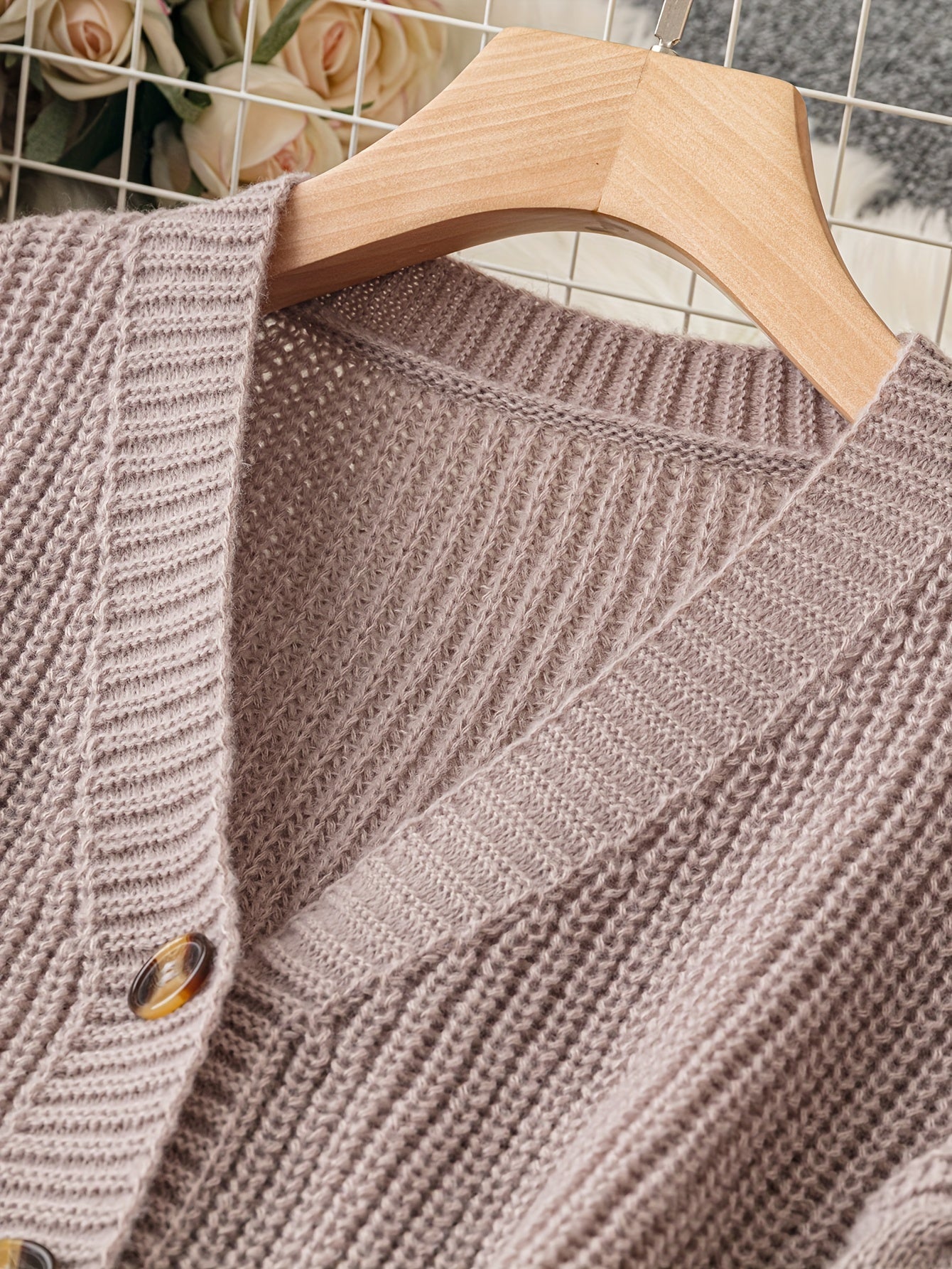 Stylish Solid Button Front Cardigan - Women's Long Sleeve Drop Shoulder Casual Outwear - Cozy Winter Clothing for Everyday Wear
