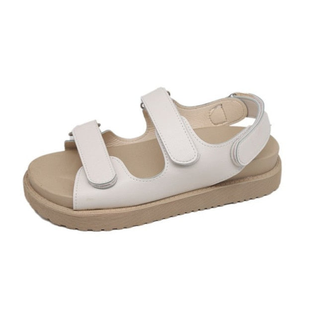 Siddons Fashion Women Sandals Woman Sandalias Platform Flats Ladies Leather Sandals Female Brand footware Shoes Zapatos De Mujer