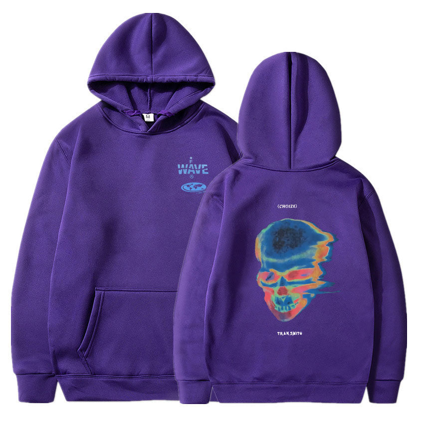 Voguable Hot Sale Fashion Creativity Design Skeleton Graphic Print Hoodie Men Women Fleece Cotton Hoodies Man Hip Hop Style Sweatshirt