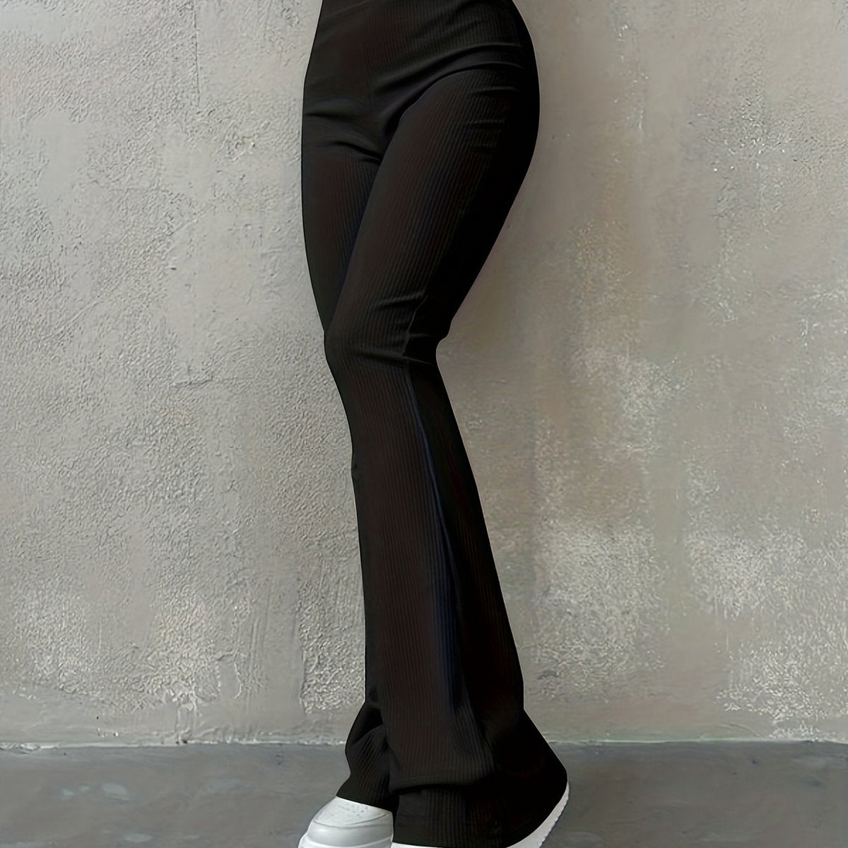 Chic High-Waist Leggings - Comfort Stretch, Solid Color, Perfect for Autumn & Winter - Womens Fashion