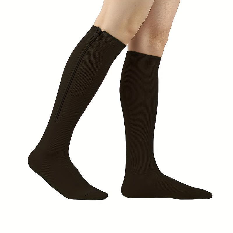 Copper Compression Socks for Women - 20-30 mmHg Graduated Compression, Wide Calf Support for Pregnancy, Running, Nursing, and Athletic Activities