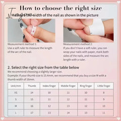 10Pcs Handmade Manicure Short Coffin Fake Nails Cute Limited Nails Press On Nails Design with Adhesive Nail File Set