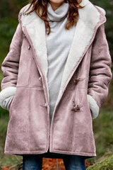 Ingvn - Casual Solid Patchwork Pocket Hooded Collar Outerwear(9 Colors)