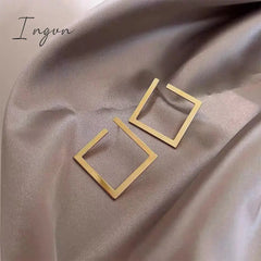 New Fashion Exaggerated Diamond Shaped Earrings for Women Exquisite Alloy Studs Sweet Elegant Party Jewelry Girlfriend Gifts