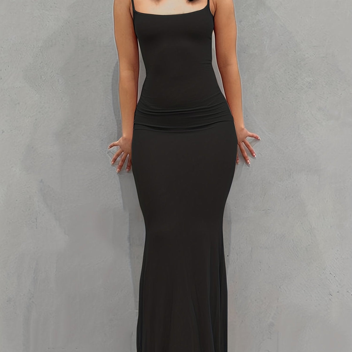 Flattering Sleeveless Backless Maxi Dress - Casual Lounge Comfort with a Sexy Twist - Seamless Bodycon Fit for Everyday Glam - Womens Fashion Must-Have