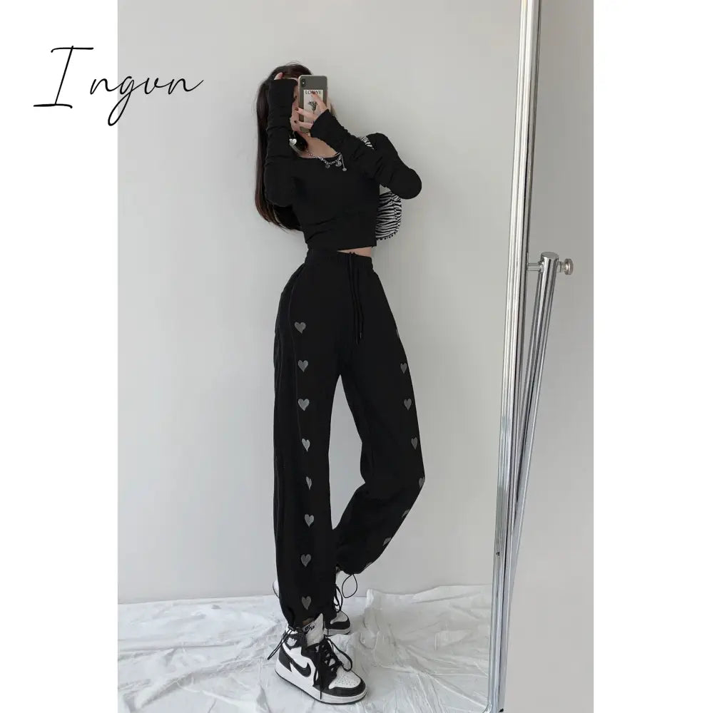 Ingvn - Smiley Embroidery Sweatpants
