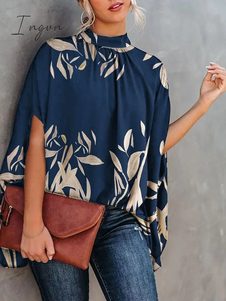 Ingvn - Summer Short Sleeve Loose Top Femme Blouse Women Fashion Casual Womens Tops And Blouses Ladies Print Shirt Shirts Elegant