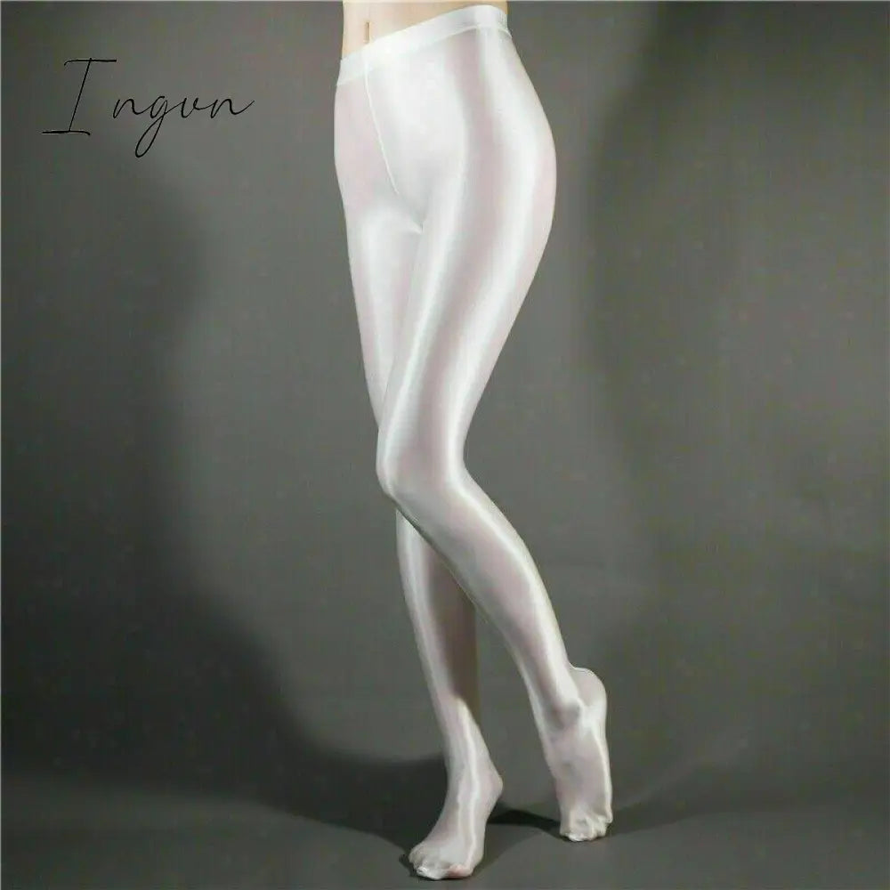 Ingvn - high quality Women High Gloss Pantyhose Tights Elastic Oil Shiny Glossy Stockings Hosiery Plus Size Black Red Blue White