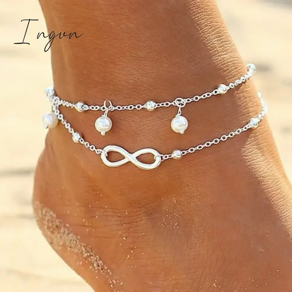 Bohemian Colorful Turkish Eyes Anklets for Women Butterfly Flower Zircon Shell Cat Ankle Bracelet Summer Beach Foot Leg Jewelry