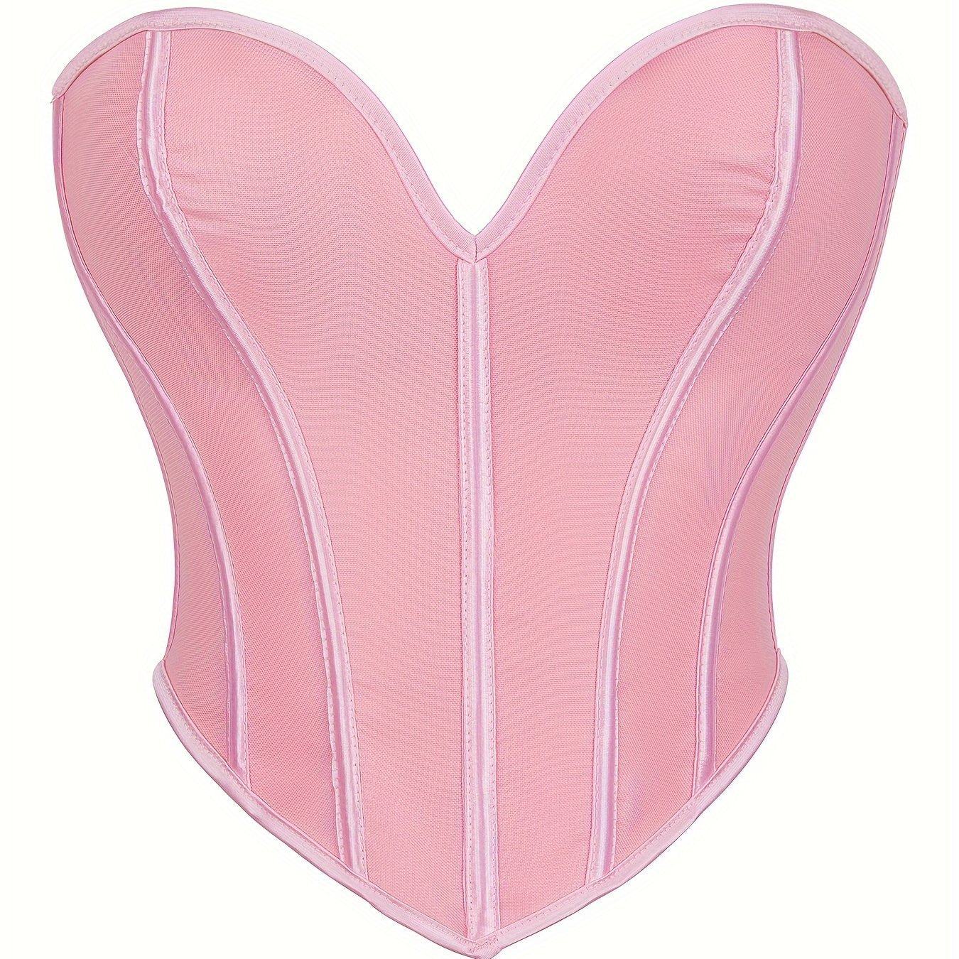 Elegant Strapless Tummy-Control Shapewear Corset | Adjustable Lace-Up | Sexy Knit Bustier | Medium Support Lingerie