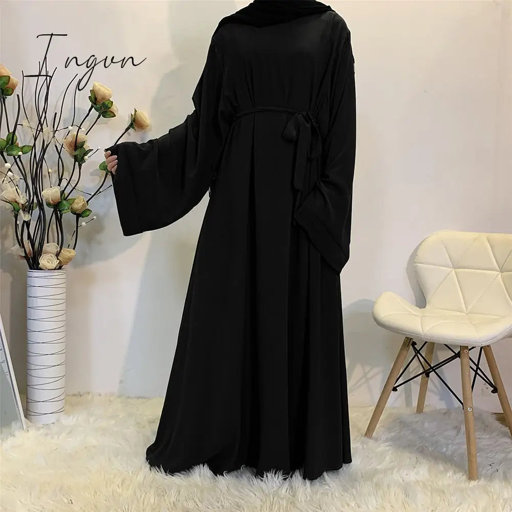 Ingvn - Outfits 2023 Fashion Trends Abaya Dubai Turkey Muslim Fashion Hijab Dress Kaftan Islam Clothing African Maxi Dresses For Women Vestido Robe Musulman De Mode