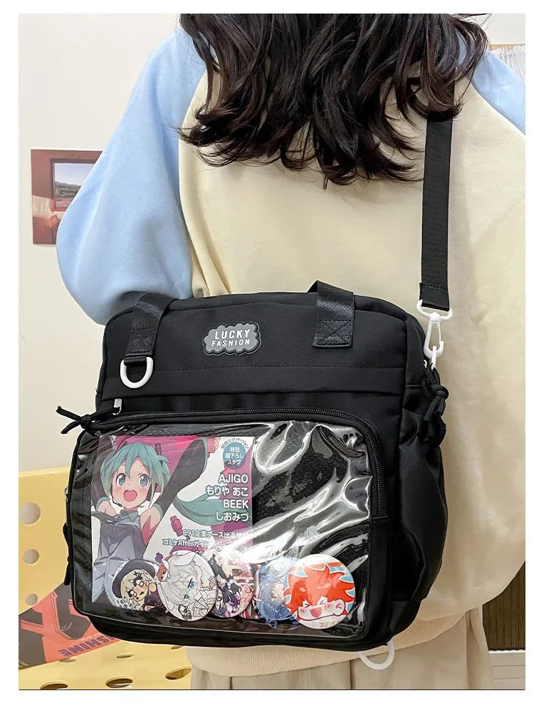 Ingvn  Multifunctional Shoulder Crossbody Bag with Large Capacity for Students To Attend Classes and Tutoring Tote Bag for Girls