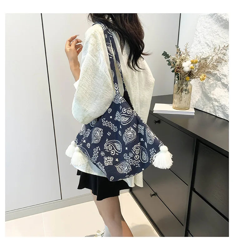 Ingvn  Women's Fashion New Bag Thai Zongzi Bag Fashion Shoulder Bag Fringe Bag Bagutte Bag Bags For Women Bolsos Para Mujeres Tendencia