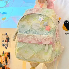 Ingvn  Aesthetic Backpacks Fashion Korean Style Designer Girls Bags College Style Casual Versatile Zip Fastener Backpacks Women