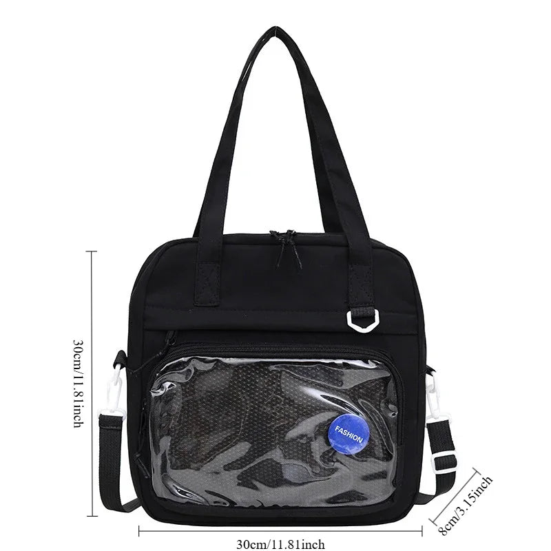 Ingvn  New Casual Tote Women's Crossbody Shoulder Bag with High Aesthetic Value Student Class Tote Bag Girl Commuting Handbag