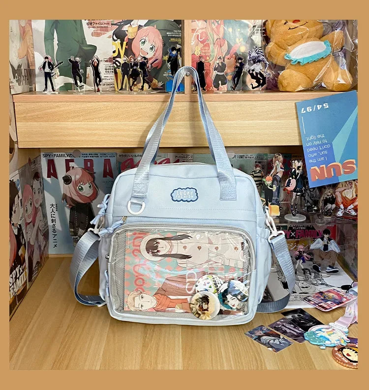 Ingvn  Multifunctional Shoulder Crossbody Bag with Large Capacity for Students To Attend Classes and Tutoring Tote Bag for Girls