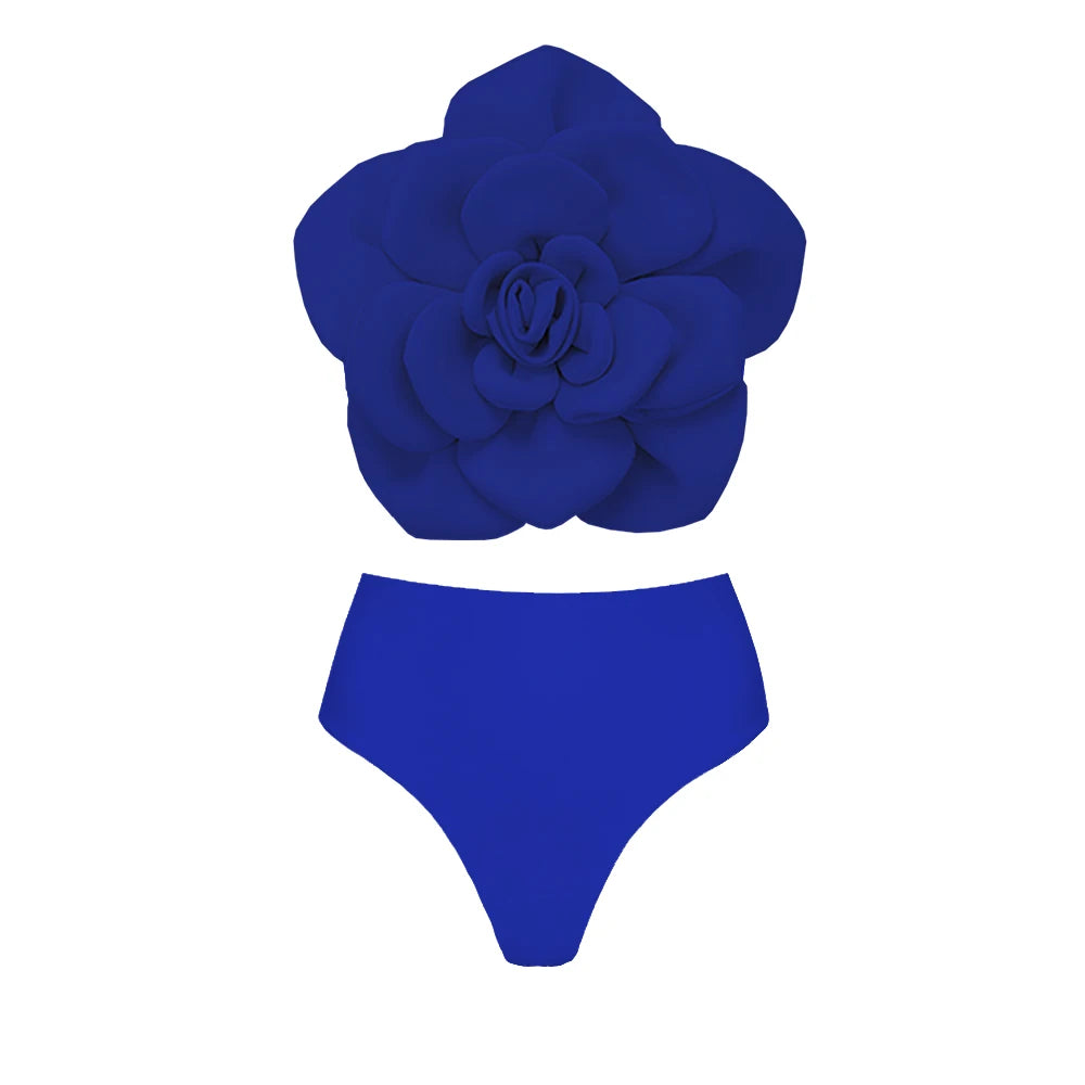 Floral Bikini Set Women Swimsuit High Waist Bikini Push Up Bikinis Sexy Bathing Suit Beachwear Print Biquini Female  Beach