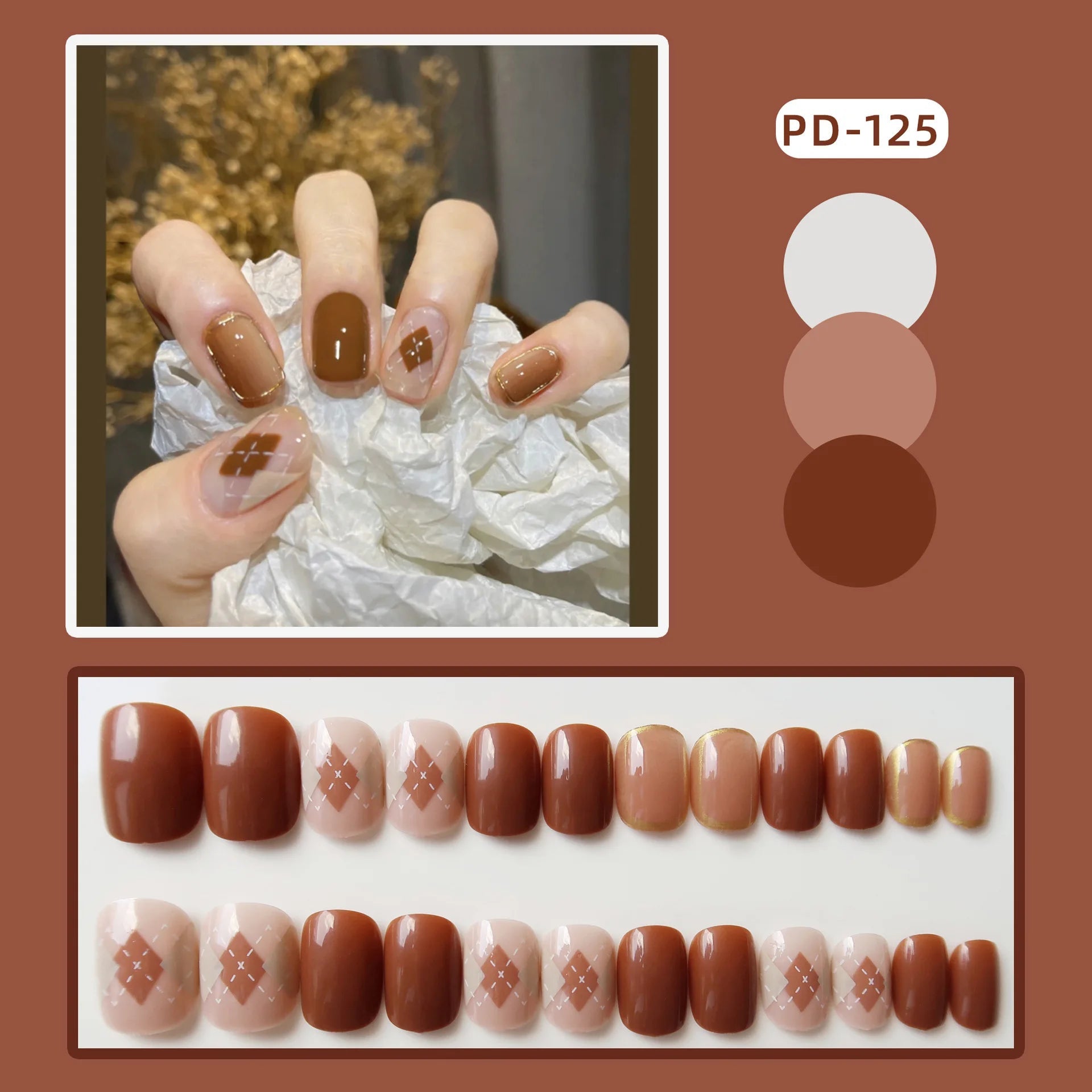 24pcs Lemon Short Wear Tips Nail False Patch Press on Nails Supplies for Professionals Artifical Fake Nails Faux Ongles Uñas